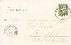 AK Hof Rathaus Bayern 1906 gelaufen Postkarte