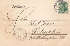 AK Coburg Hoftheater Palais Edinburg Bayern 1906 gelaufen Postkarte