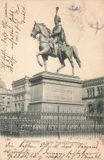 AK Hannover Ernst August Denkmal Niedersachsen 1905 gelaufen Postkarte