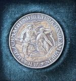 Weimarer Republik Deutscher Not und Schmach Taler 1923 mit Etui