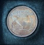 Weimarer Republik Deutscher Not und Schmach Taler 1923 mit Etui