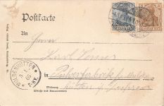 AK Schwerin Schloss Mecklenburg-Vorpommern 1905 gelaufen Postkarte