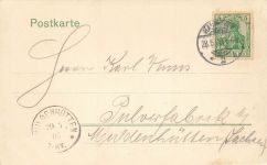 AK Hannover Waterloo-Säule Niedersachsen 1905 gelaufen Postkarte