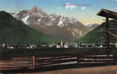 AK Lienz Stadtansicht Spitzkofel Österreich 1913 gelaufen Postkarte