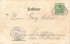 AK Kyffhäuser Denkmal Wirtschaft Thüringen 1905 gelaufen Postkarte Litho