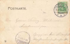 AK Rennethal Silberner Mann Restaurant Sachsen-Anhalt 1905 gelaufen Postkarte