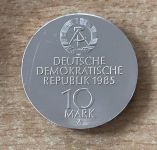 DDR 10 Mark 1985 Semperoper Dresden Silber Münze