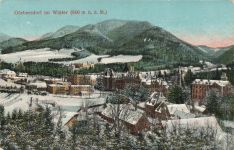 AK Görbersdorf Sokołowsko Stadtansicht Winter Schlesien ungelaufen Postkarte