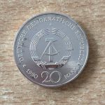 DDR 20 Mark Gedenkmünze "Brandenburger Tor Berlin" 1990