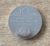 DDR 10 Mark 1981 G. W. Friedrich Hegel Silber