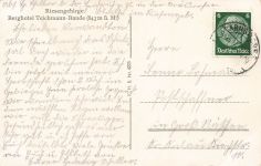 AK Riesengebirge Berghotel Teichmann Baude Schlesien gelaufen Postkarte
