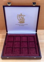 Leer Holz Etui Holzmünzbox Geschichte der Seefahrt