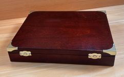 Leer Holz Etui Holzmünzbox Geschichte der Seefahrt