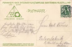 AK Mannheim Friedrichsplatz Fontaine Baden-Württemberg 1907 gelaufen Postkarte