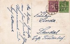 AK Bremerhaven Am Weserstrand Menschen Bremen 1922 gelaufen Postkarte