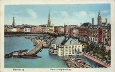 AK Hamburg Neuer Jungfernsteig Hamburg ungelaufen Postkarte