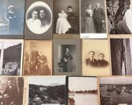 Lot / Konvolut 14 Orig. Fotos CDV Kabinettfoto Frauen Kinder um 1900