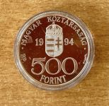 ECU Ungarn 500 Forint 1994 Heiliger Stefan PP Silber mit Zertifikat￼