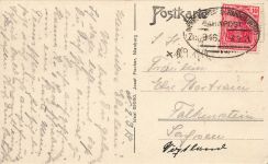 AK Nienburg Weser Kirche Niedersachsen 1919 gelaufen Postkarte
