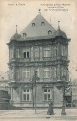 AK Mainz Kurfürstliches Schloss Rheinland-Pfalz 1909 gelaufen Postkarte