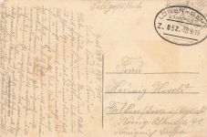 AK Mons La Gare Bahnhof Belgien 1915 gelaufen Postkarte