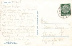 AK Jena Zeißhochhaus Paradiesbrücke Hausberg Thüringen 1939 gelaufen Postkarte