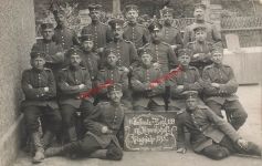 Foto-AK 1.WK Soldaten 17.Korporalschaft des 11. Inf.-Regt. 139 Döbeln Sachsen