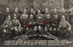 Foto-AK 1.WK Deutsche Soldaten Sachsen Pickelhaube Ers.-Inf.-Regt.106 Döbeln