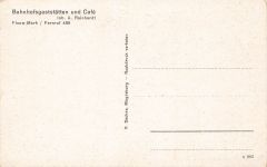 AK Finow Mark Bahnhofsgaststätten Kino Denkmal Brandenburg ungelaufen Postkarte