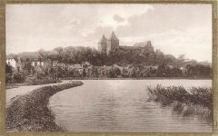 AK Neidenburg Nidzica Schlossteich Ostpreussen ungelaufen Postkarte