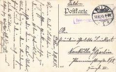 AK Pillau Baltijsk Hinterhafen Schwalbenberg Ostpreussen 1915 gelaufen Postkarte