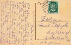 AK Prenzlau Friedrich Straße Brandenburg 1928 gelaufen Postkarte