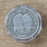 5 Kina 1997 Neu Guinea Süsslippenfisch Silber PP Zertifikat Tierwelt