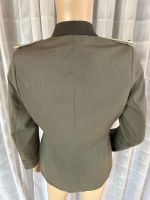 DDR NVA Uniformjacke Offizier Mot-Schützen Gr. g48-0 1971 schwarzer Kragen