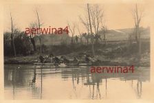 Französischer Frauen beim Waschen Kanal Orleans Frankreich