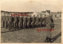 Deutsche Soldaten Appell am Lager Haugesund Norwegen
