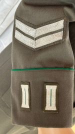 DDR NVA GT Grenztruppen Uniform Jacke schwarzer Kragen Hose Feldwebel m48 1970