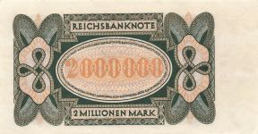 Reichsbanknote 2 Millionen Mark 23.7.1923 DEU-101b