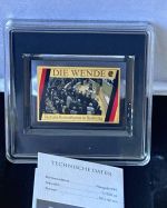 Gold BARREN 1/200 OZ Die Wende 999 Gold Münze in Etui und Zertifikat