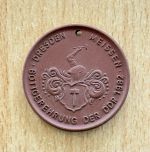 DDR Medaille Porzellan Meissen Böttgerehrung in der DDR 1982