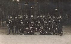 Fotokarte 1.WK Dresden, Jäger Schulterklappe 108 Schützen-Regiment 108