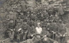 Fotokarte 1.WK verletzte Soldaten Sanitäter Schwester Lazarett Patschkau Schl.