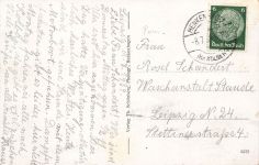 Straßenansicht Ostseebad Henkenhagen Ustronie Morskie Pommern Postkarte AK 1939