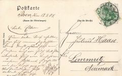 AK Posen Wilhelmstrasse Friedrichstrasse Hauptpostamt 1907 gelaufen Postkarte