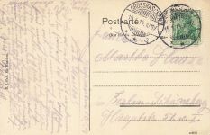 AK Großräschen Restaurant Gasthof Zum brauen Hirsch Brandenburg 1914 gelaufen