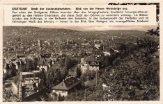 AK Stuttgart Stadtansicht von Neuen Weinsteige Baden-Württemberg 1939 Postkarte