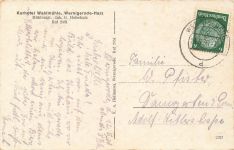 AK Wernigerode Kurhotel Waldmühle Sachsen-Anhalt 1936 gelaufen Postkarte