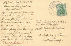 AK Bad Nenndorf Grosses Badehaus Niedersachsen 1909 gelaufen Postkarte