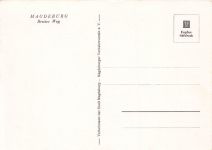 AK Magdeburg Breiter Weg Straßenbahn PKW Sachsen-Anhalt ungelaufen Postkarte