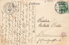 AK Greiz Vogtländisches Sängerbundfest Thüringen 1908 gelaufen Postkarte